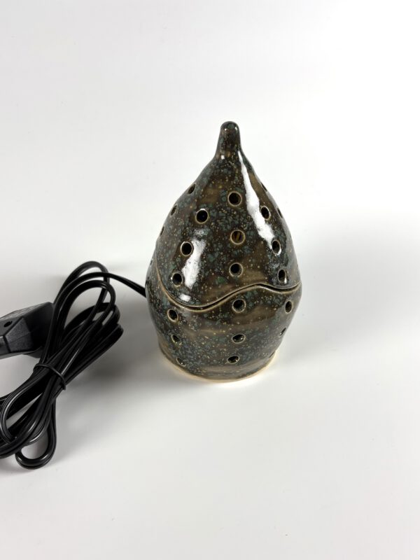 Gray Speckled Lamp